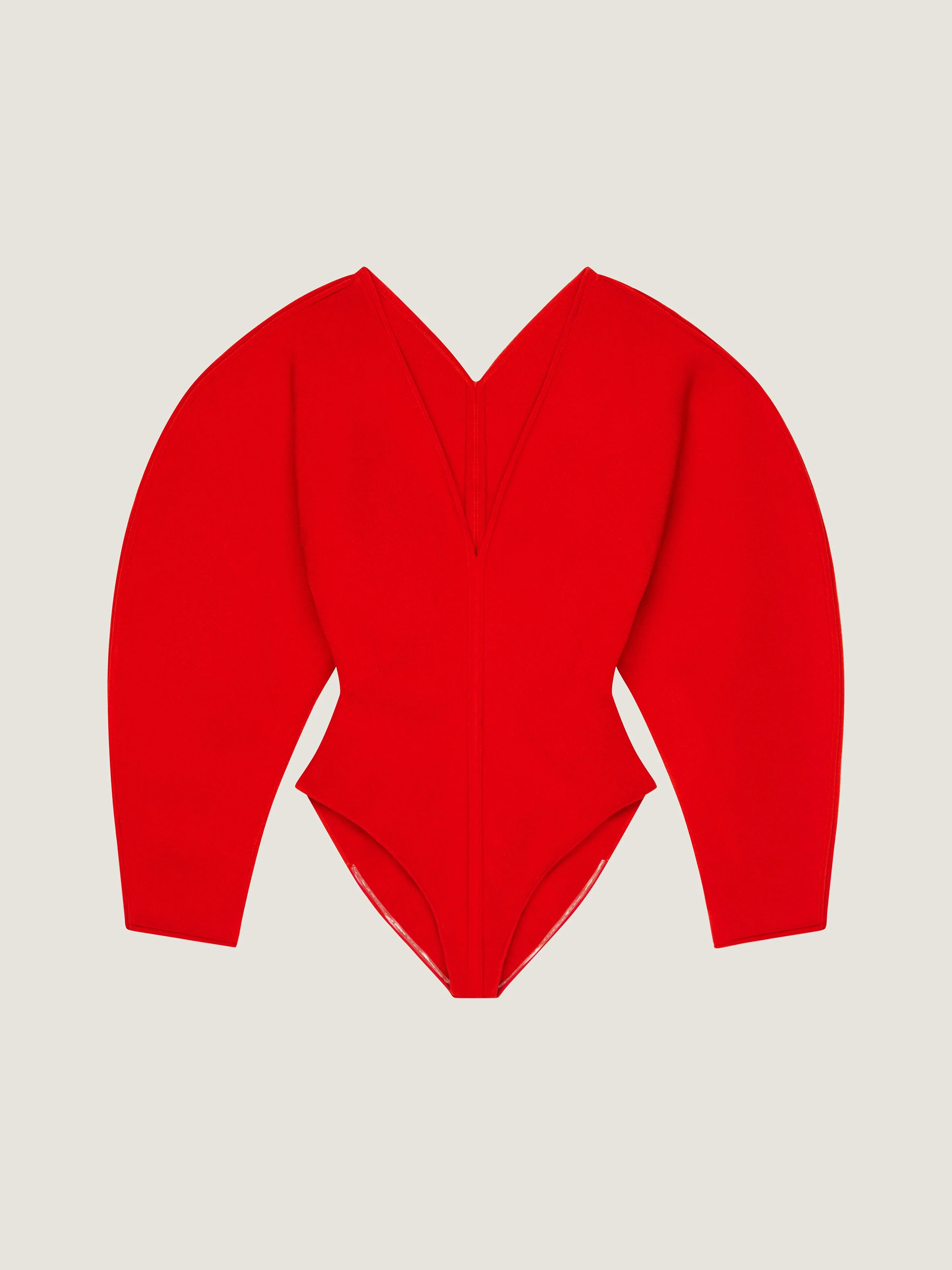 COCOON BODYSUIT IN ENGINEERED KNIT - 1
