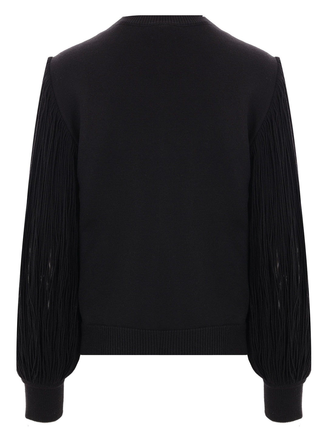 Fringed-Sleeve Knit Jumper - 2