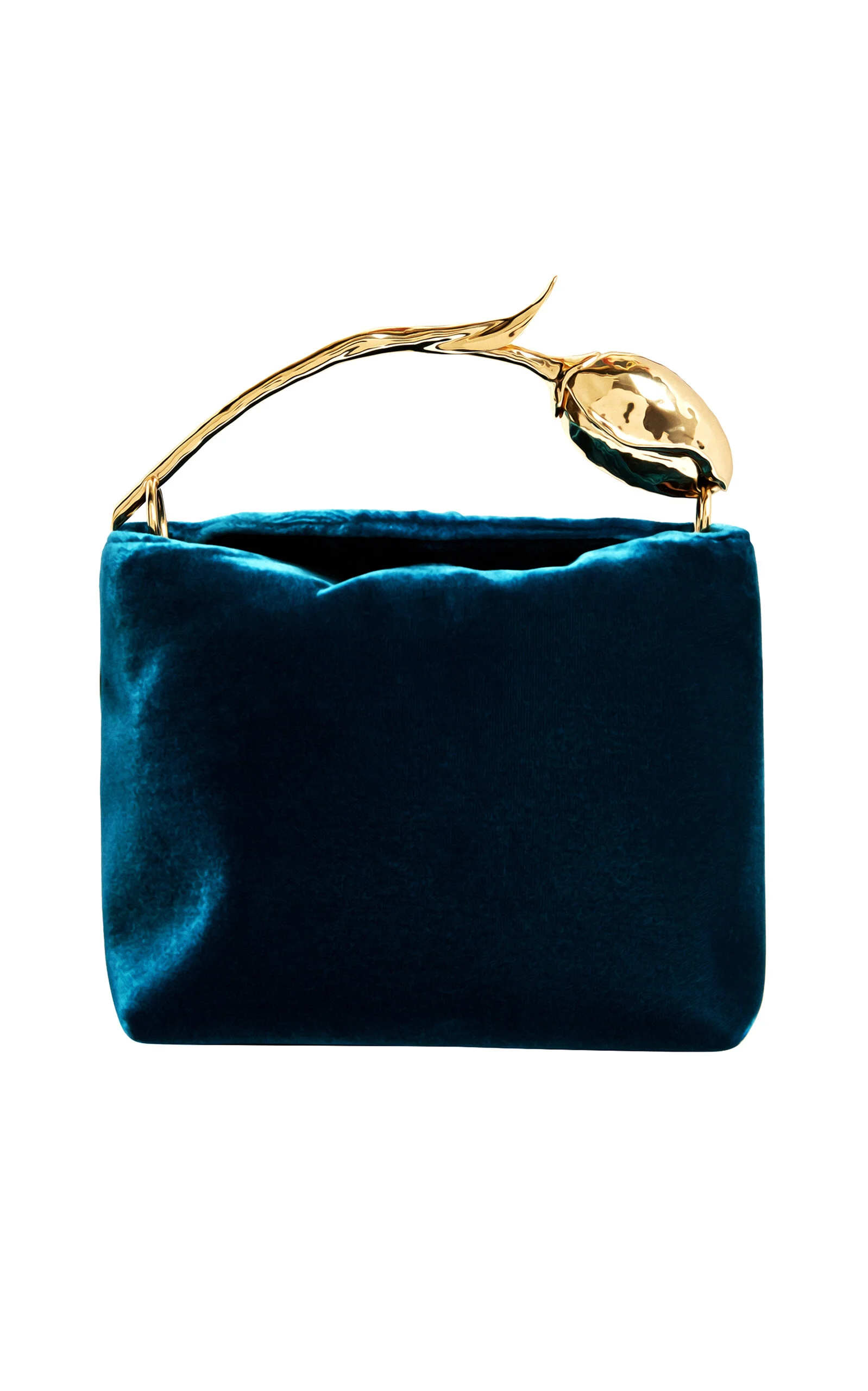 Mini Bloom Velvet Bag blue - 1