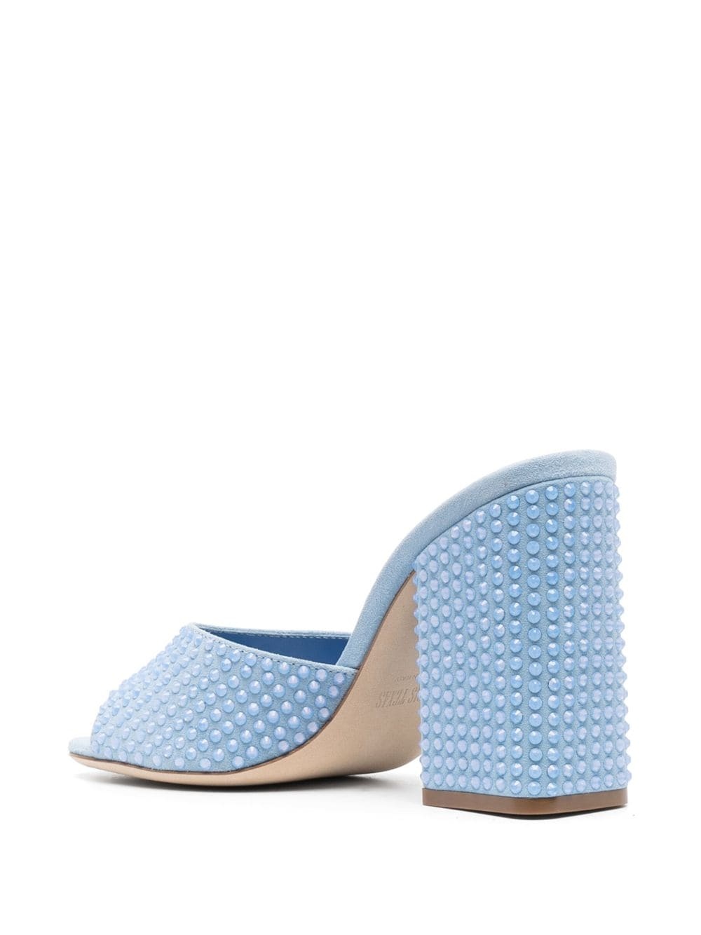 Holly Anja 100mm suede mules - 3