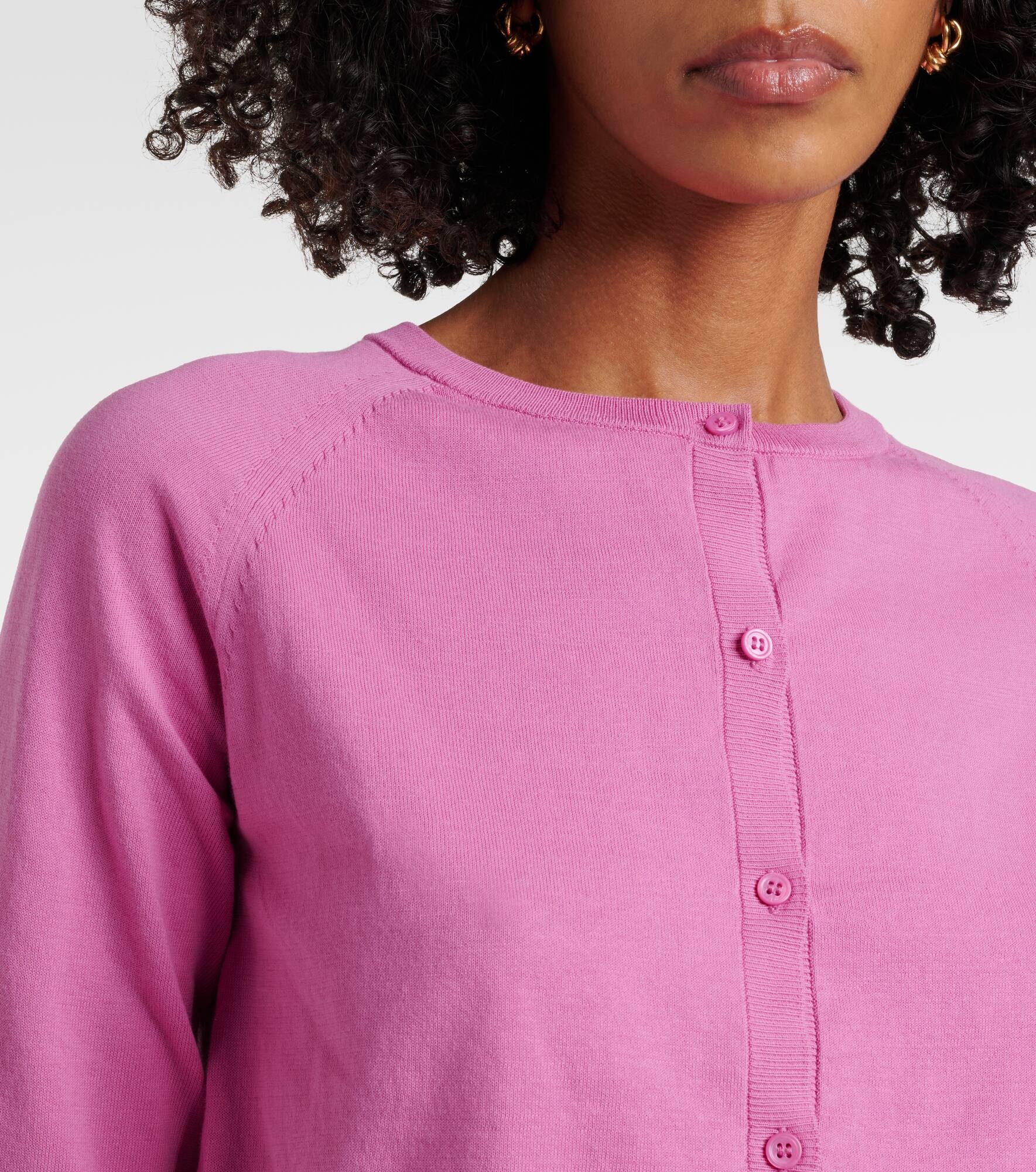Pam cropped cotton cardigan - 5