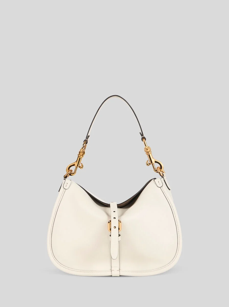 MEDIUM LEATHER PONY BAG - 1