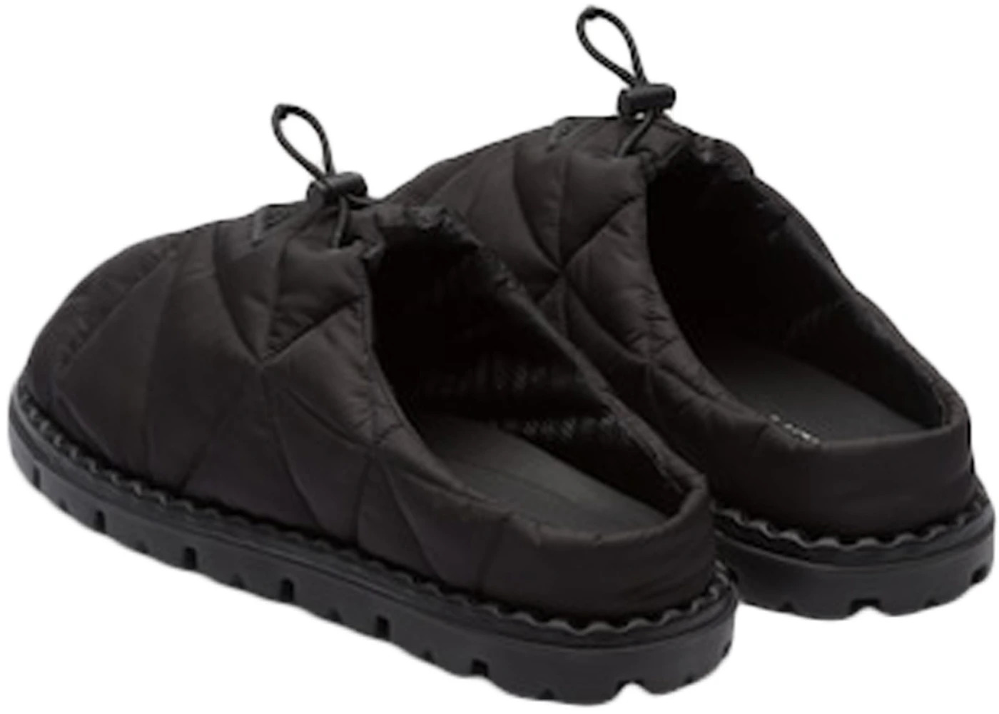 Prada Quilted Slides Black Nylon - 3
