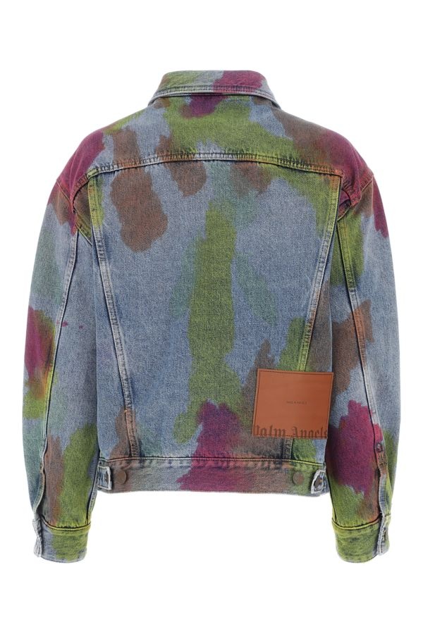 ジャケット Palm Angels Multicolor denim oversize jacket Palm Angels Multicolor denim oversize jacket