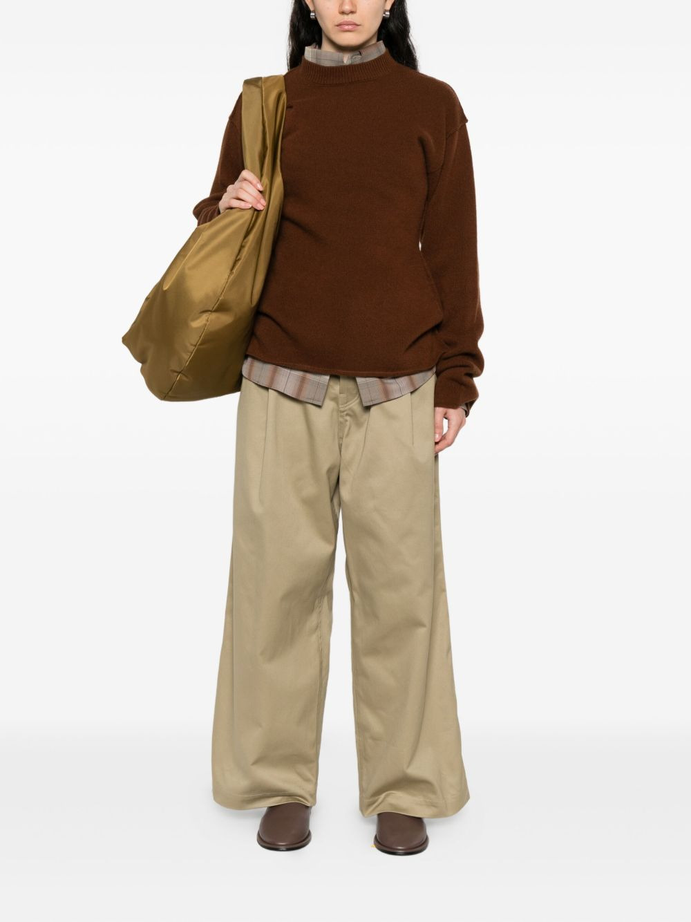 round-neck wool sweater - 2