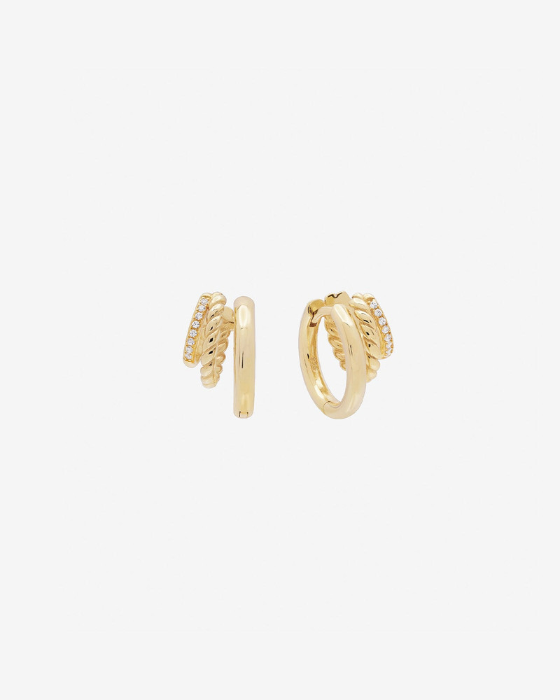 Shashi Charlee Triple Huggie Earring 1