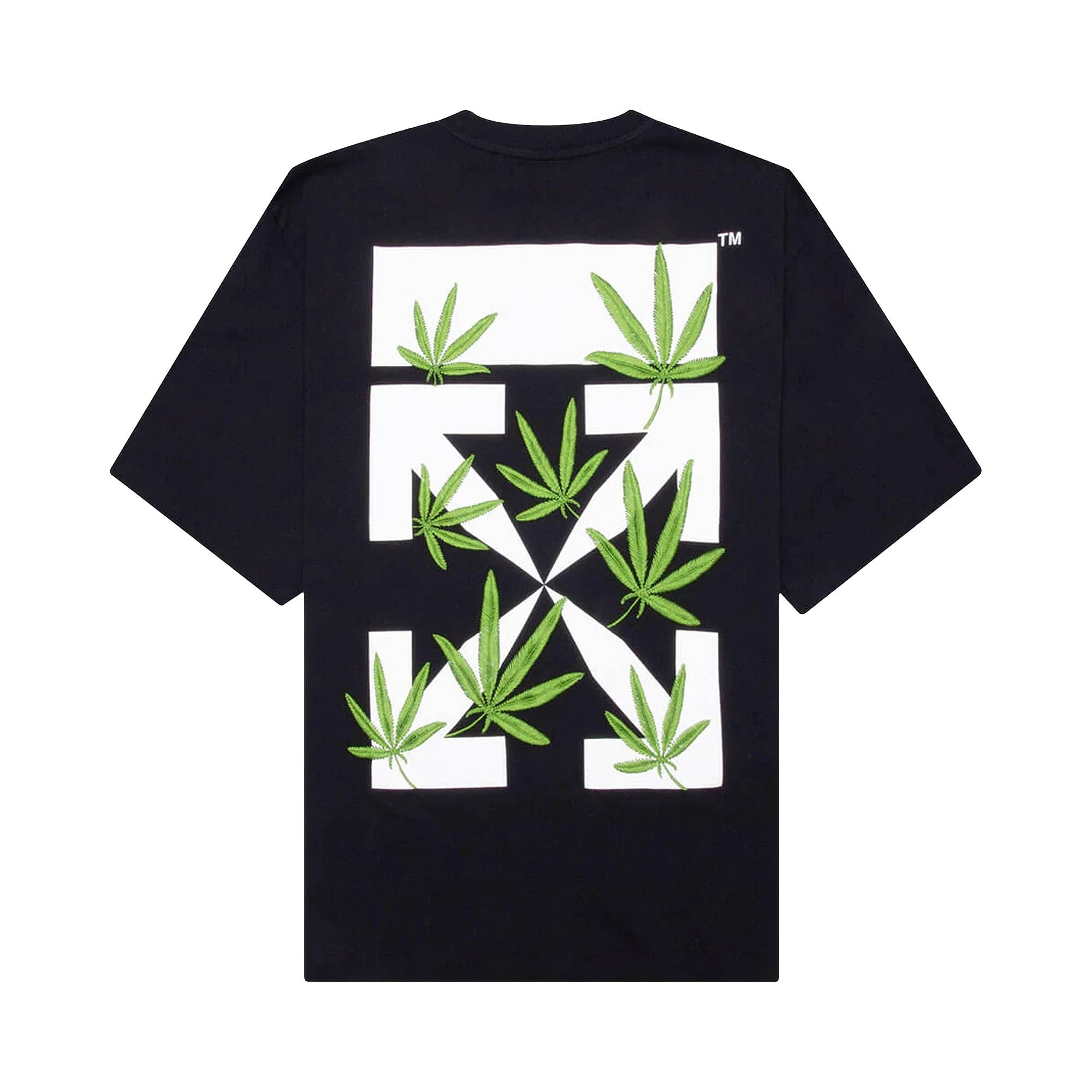 Off-White Weed Arrows Over Skate Short-Sleeve Tee 'Black/Green' - 2