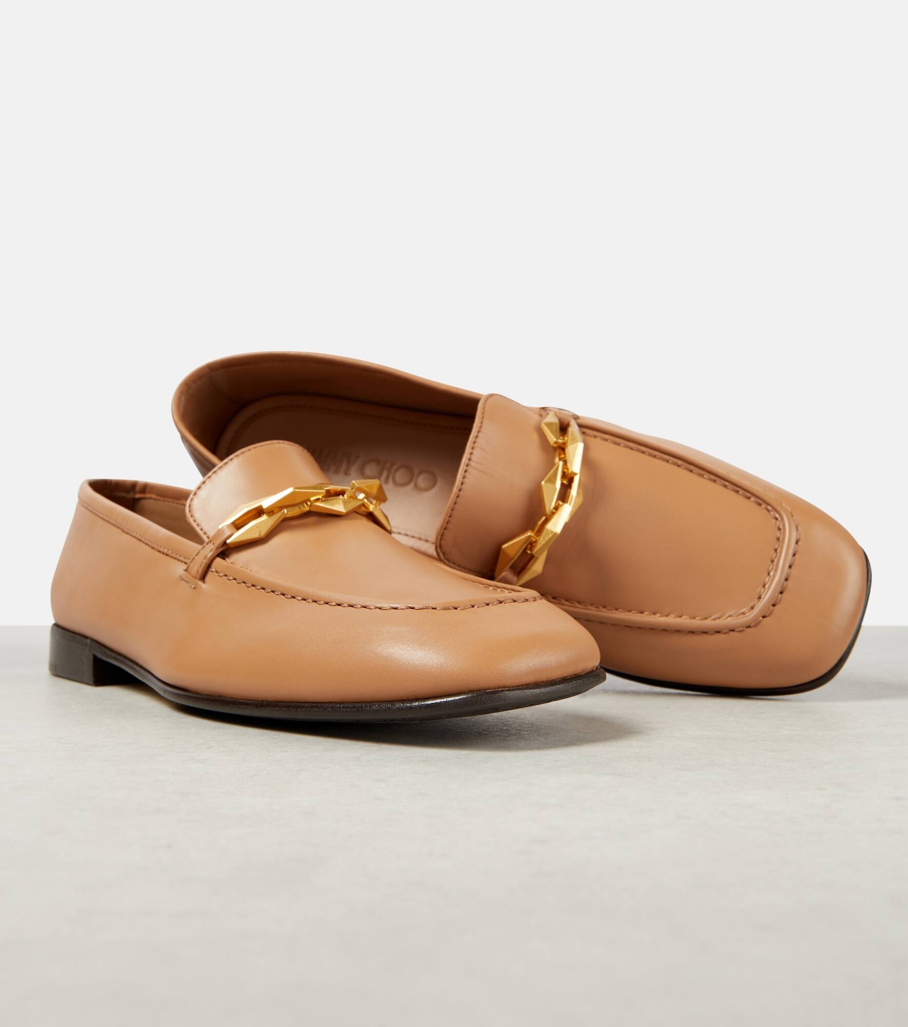 Diamond Tilda leather loafers - 6