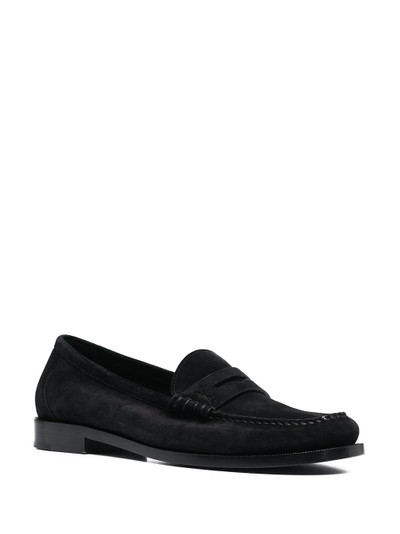 SAINT LAURENT suede penny loafers outlook