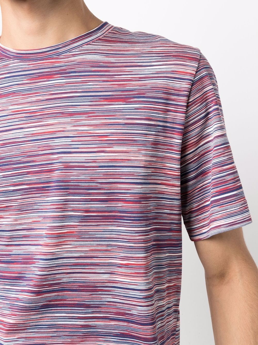 stripe-print cotton T-shirt - 5