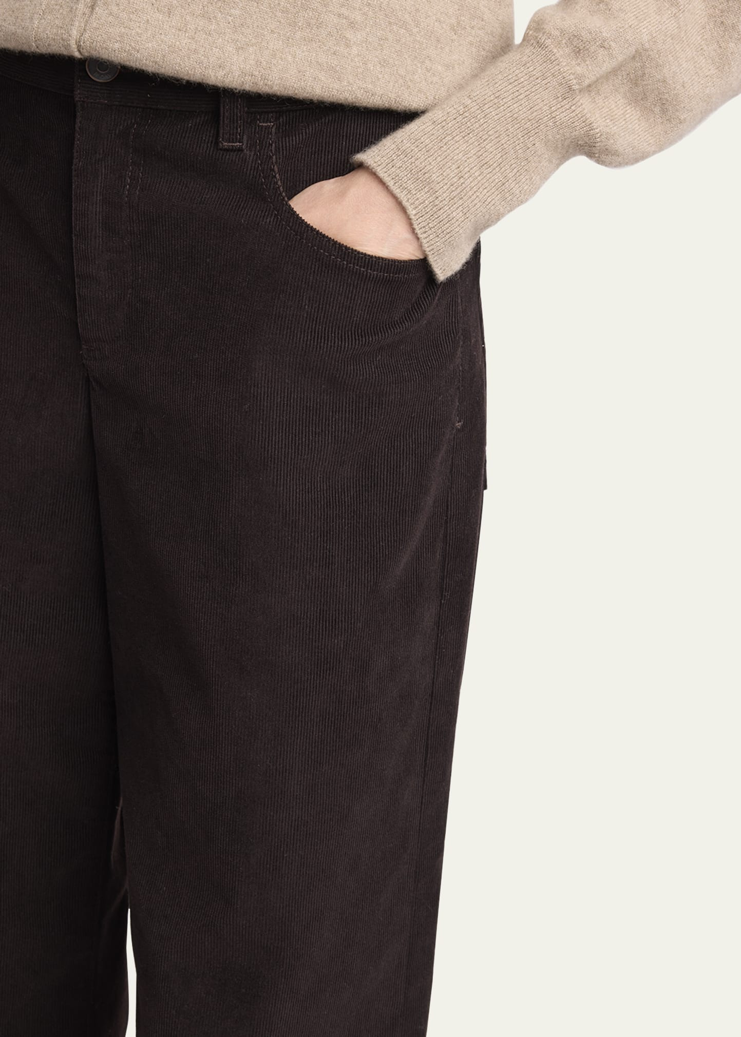 Eglitta Corduroy Straight-Leg Pants - 5