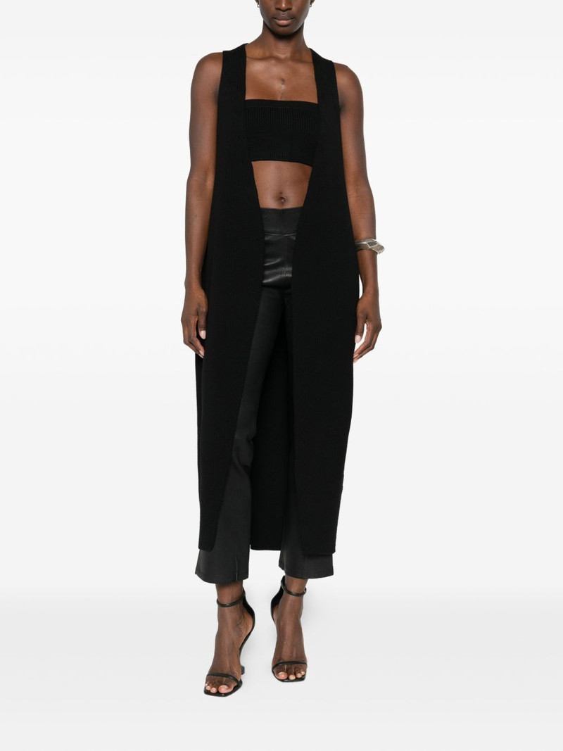 Rick Owens split knit vest outlook