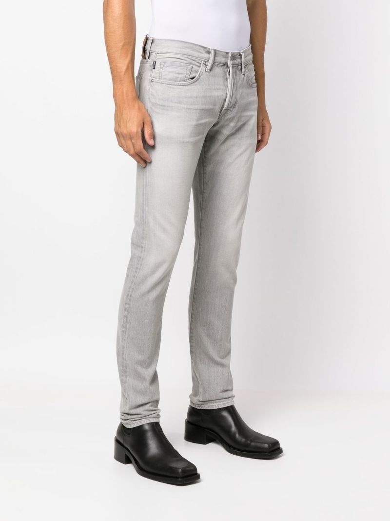 stonewashed skinny-cut jeans - 3