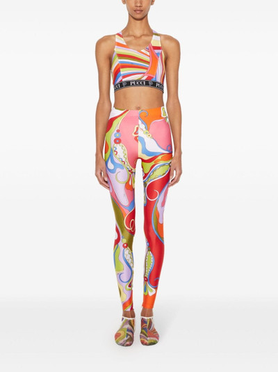 PUCCI orchidee-print leggings outlook