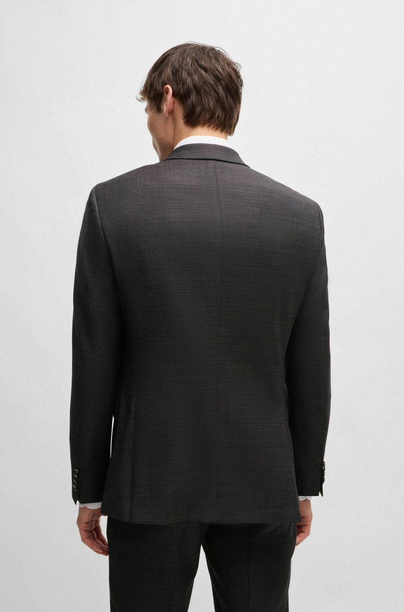 BOSS SLIM-FIT SUIT IN MICRO-PATTERNED STRETCH WOOL outlook