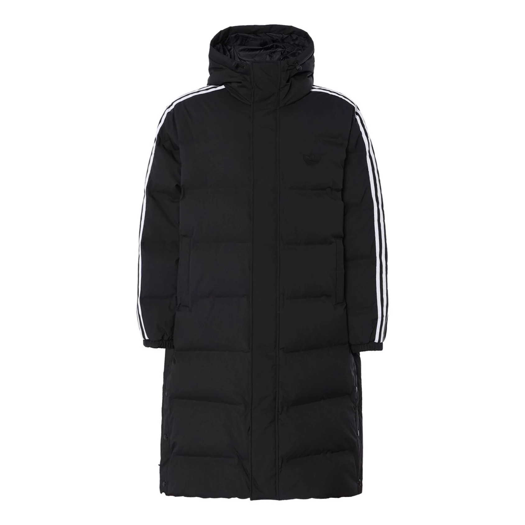 adidas Long Puffer Jacket Asia Sizing 'Black White' JD3749 - 1