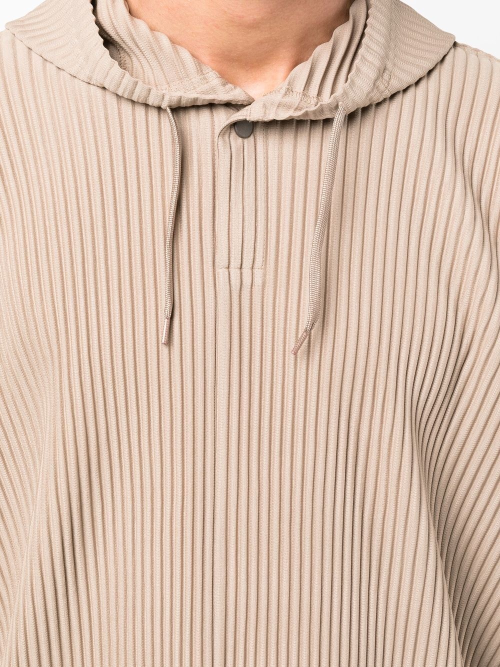 pleated pullover hoodie - 4