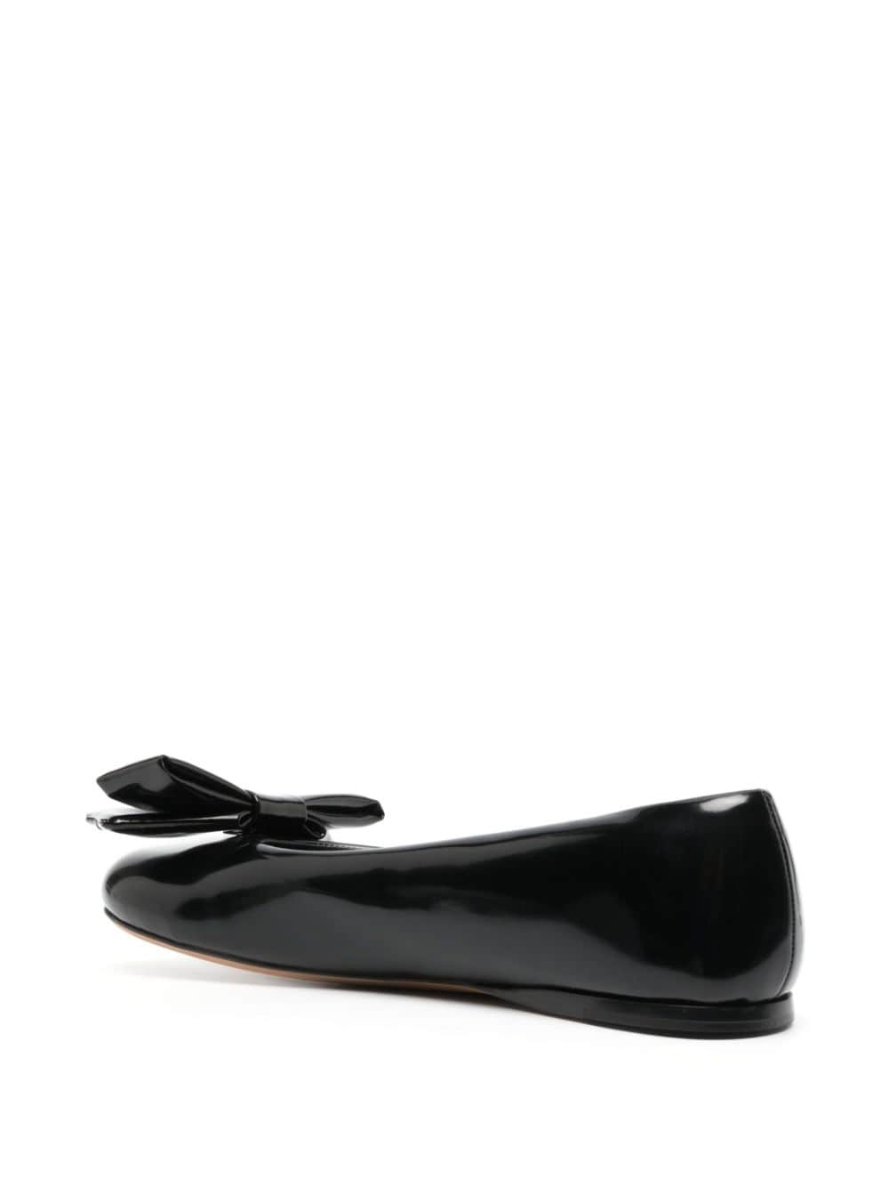 Puffy leather ballerina pumps - 3