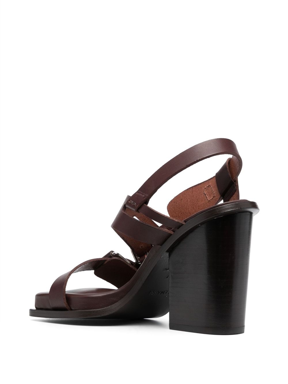 multiple-strap 100mm leather sandals - 3