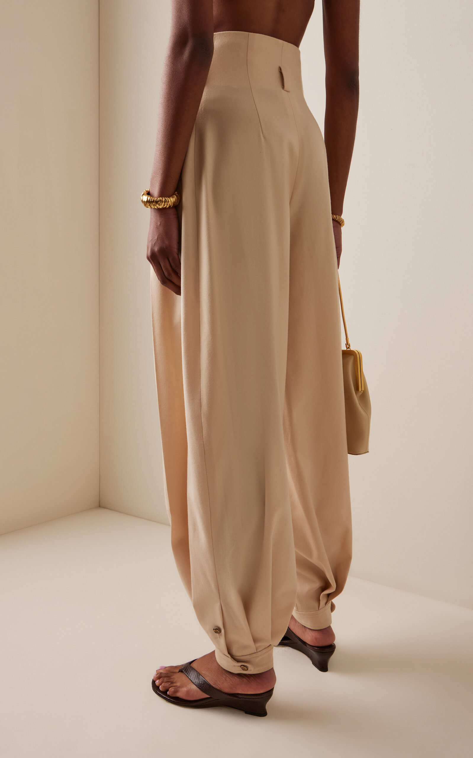 Hypnotic Wool Harem Pant ivory - 4