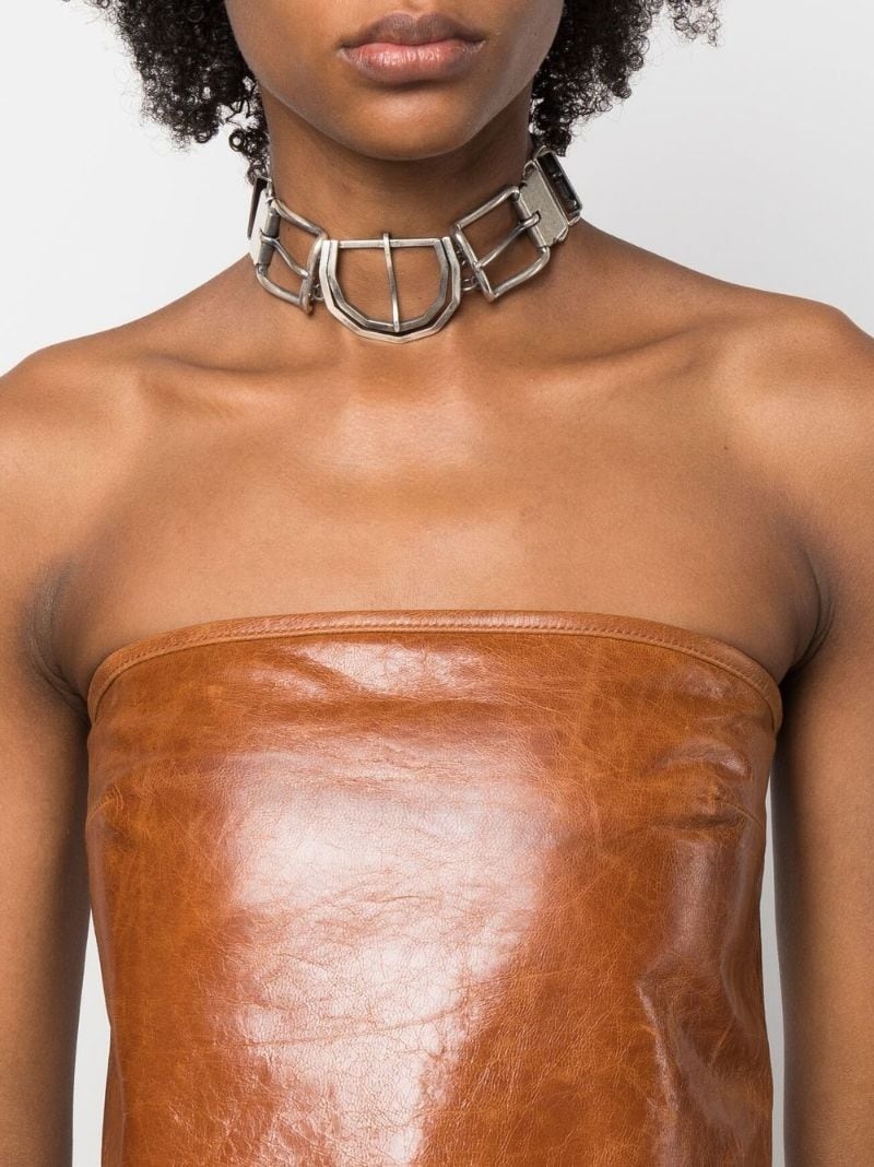 buckle-detail clasp-fastening necklace - 2