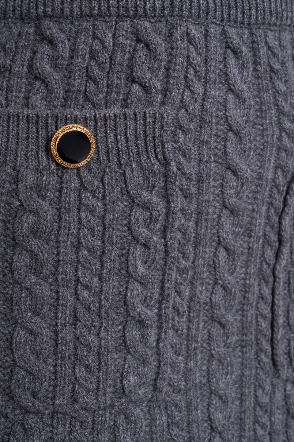 WOOL BLEND KNITTED MINI SKIRT WITH JWL BUTTONS - 3