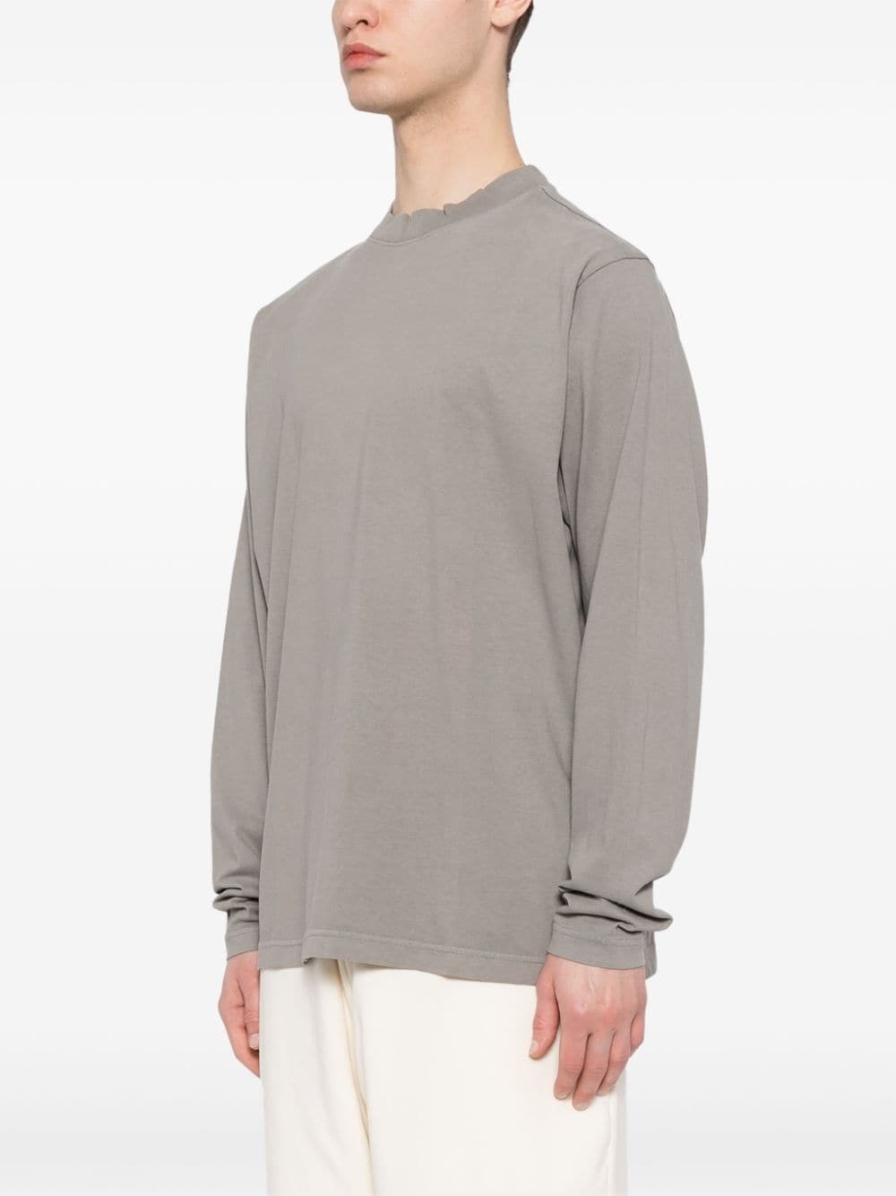 crew-neck cotton sweatshirt - 3
