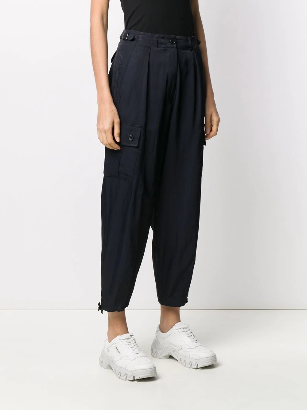 cropped cargo trousers - 3