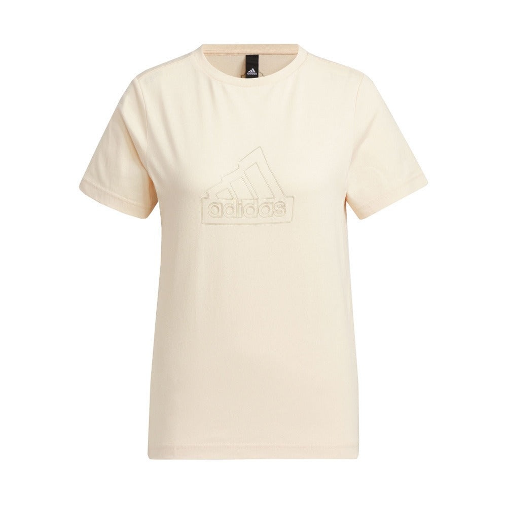 (WMNS) adidas Tech Bos T-Shirt 'Beige' IM8839 - 1