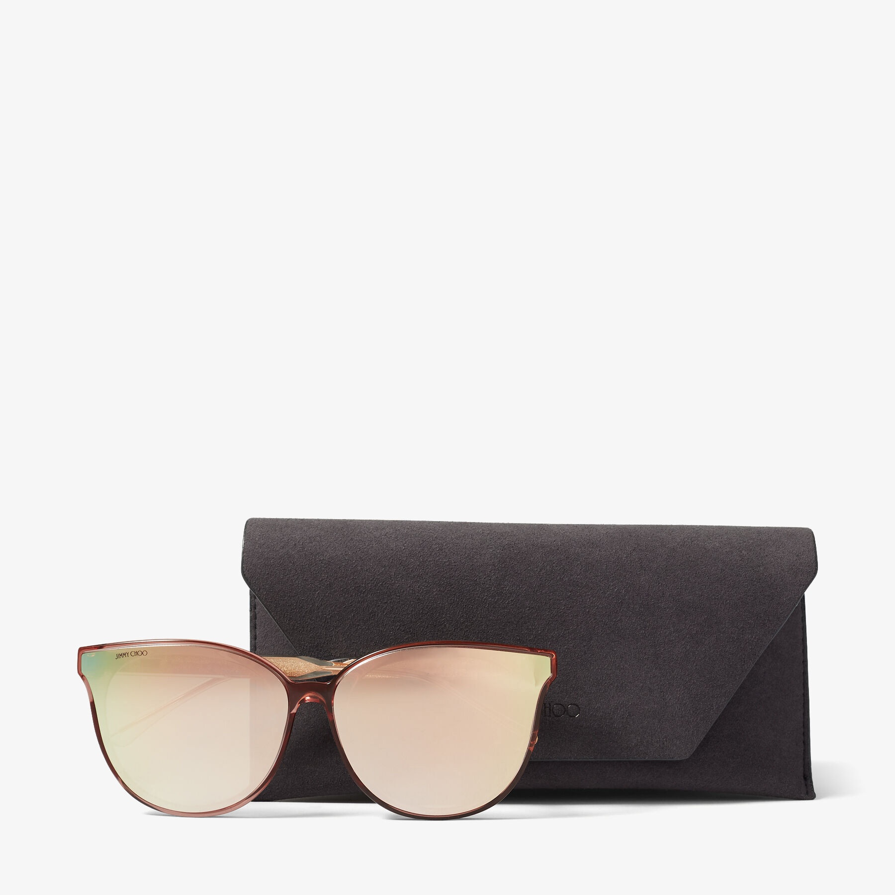Jaime
Nude Oval-Frame Sunglasses with Repeat Logo - 4