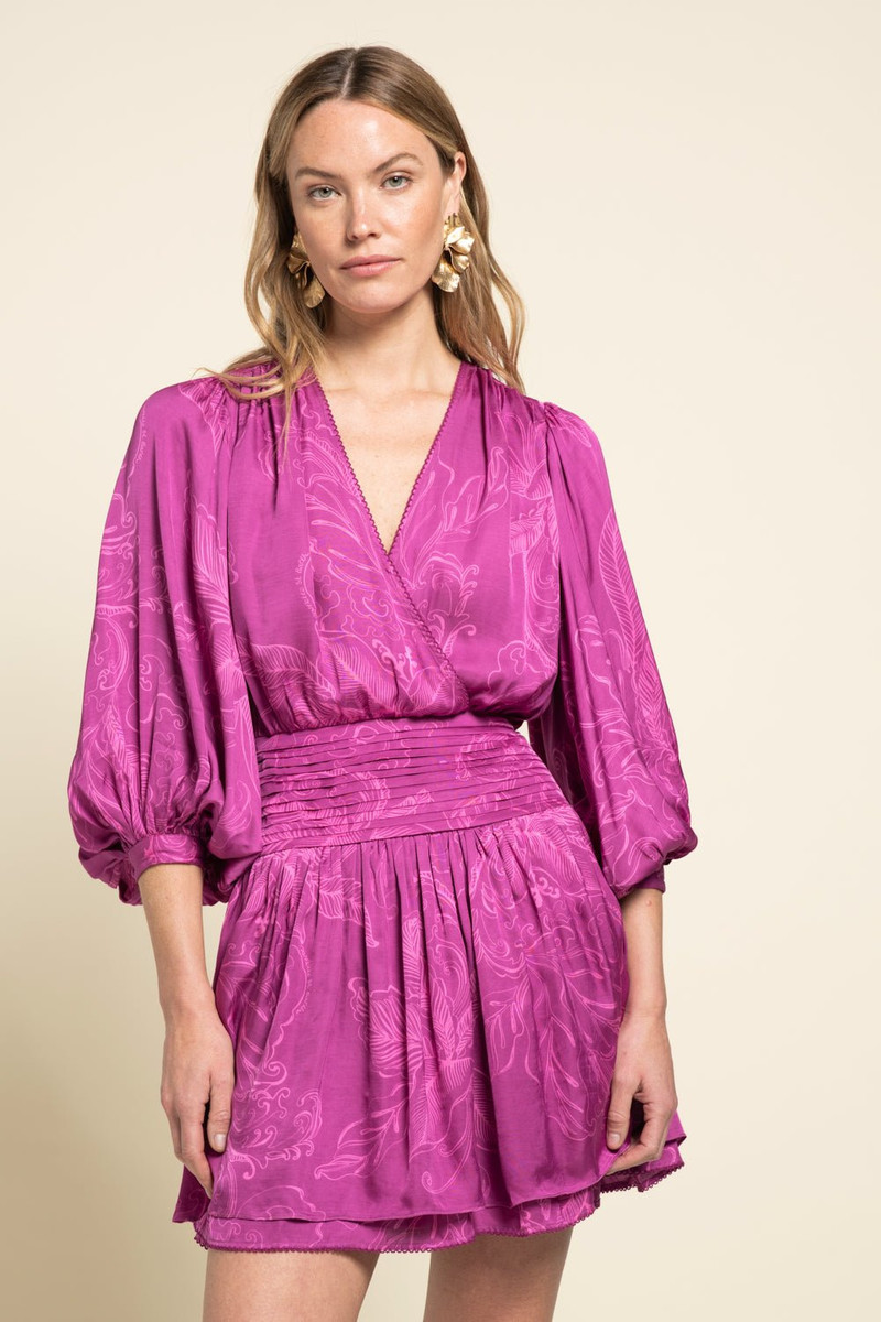 Poupette St Barth Mini Dress Colleen - Purple Reef outlook