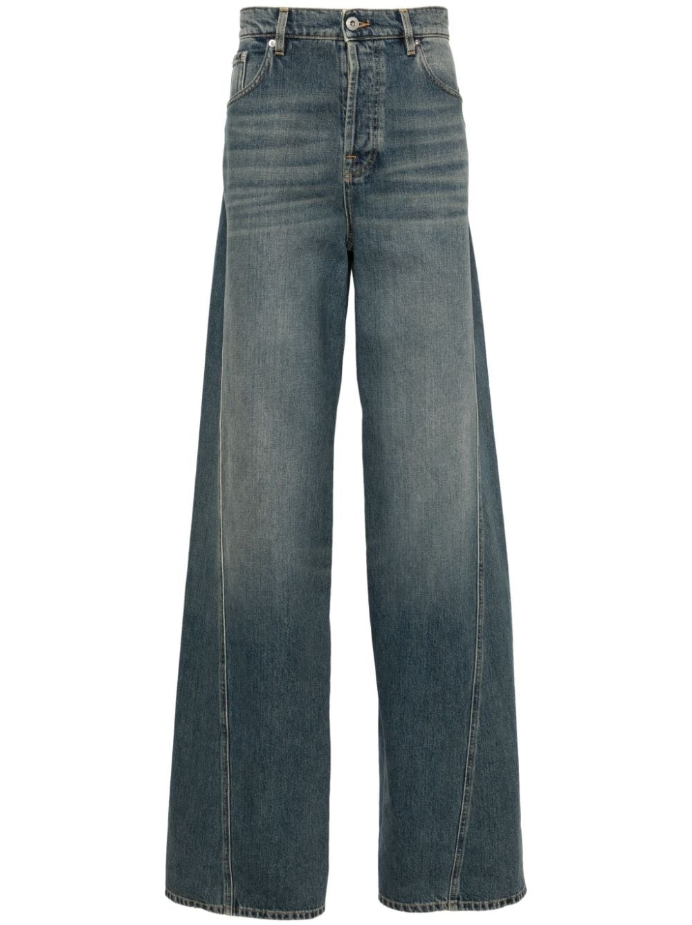 mid-rise straight-leg jeans - 1