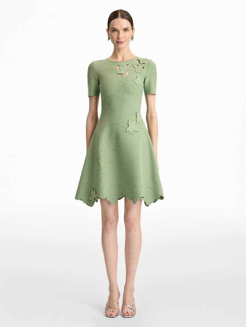 Oscar de la Renta IVY CUTOUT KNIT DRESS outlook