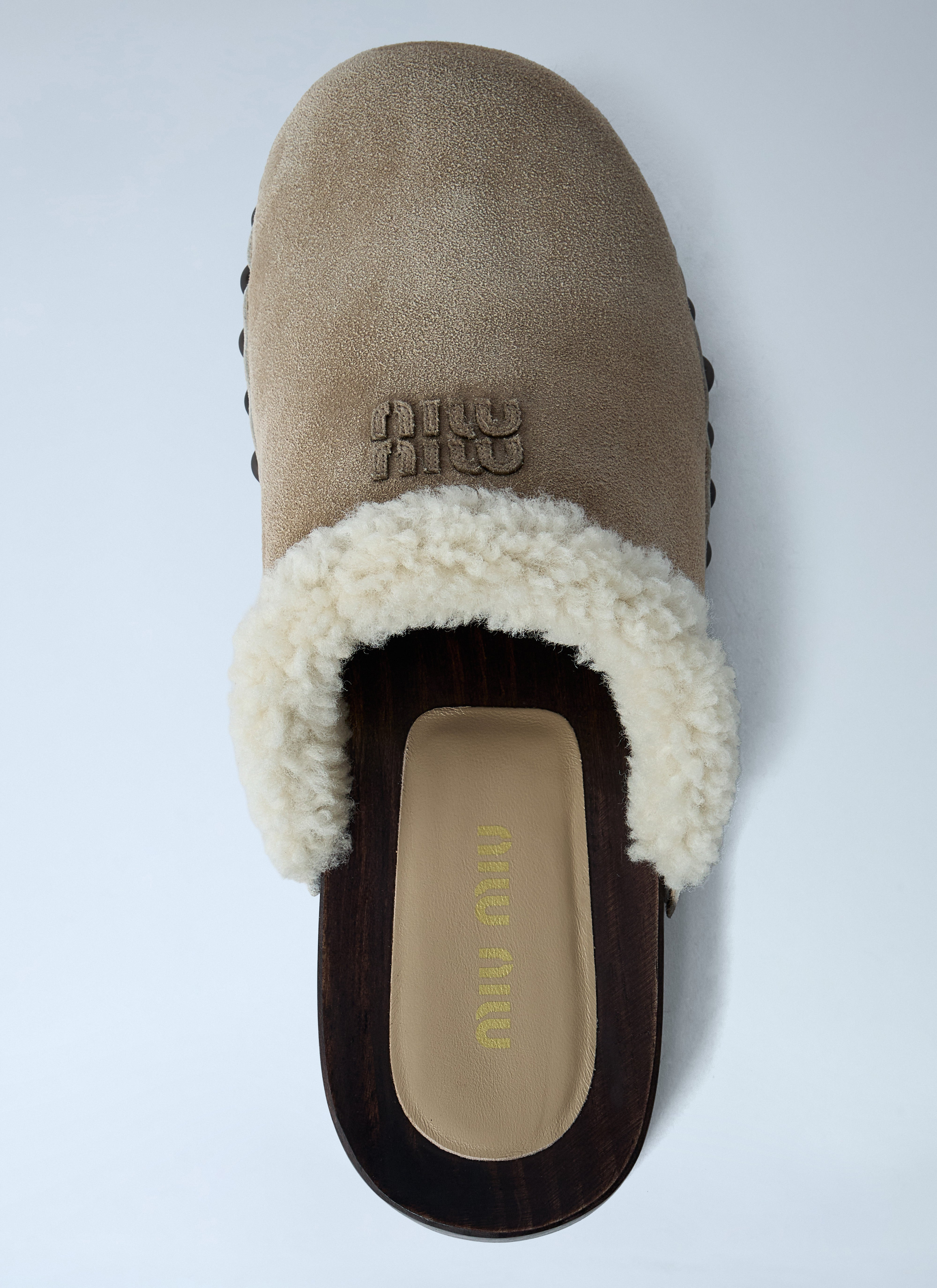 Miu Miu Women Suede Clogs - 6