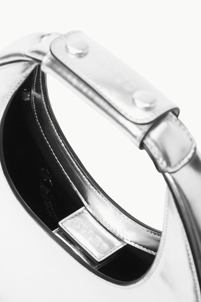 STAUD MINI MOON BAG CHROME 6