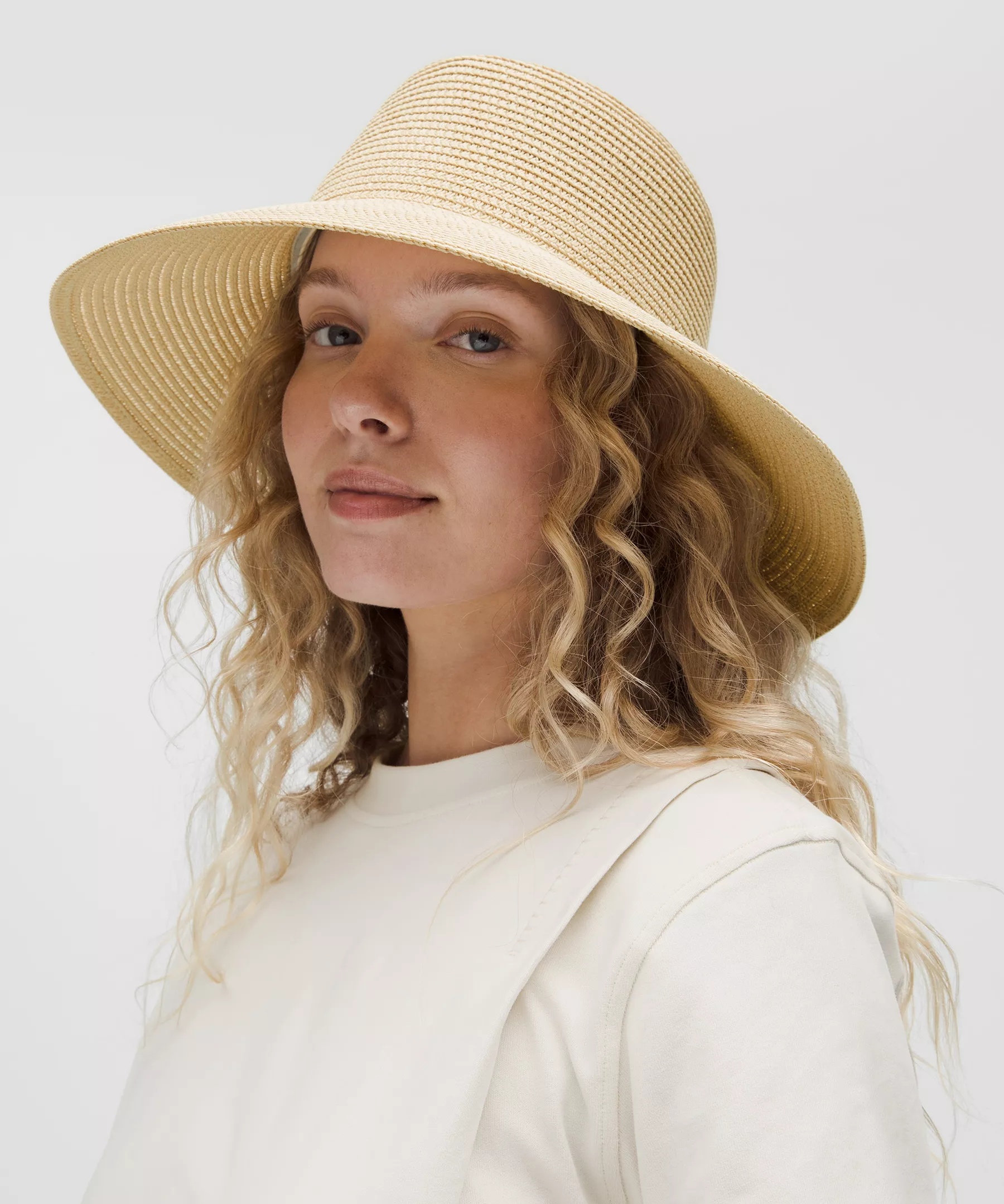 Women's Paper Straw Removable Sweatband Hat - 2
