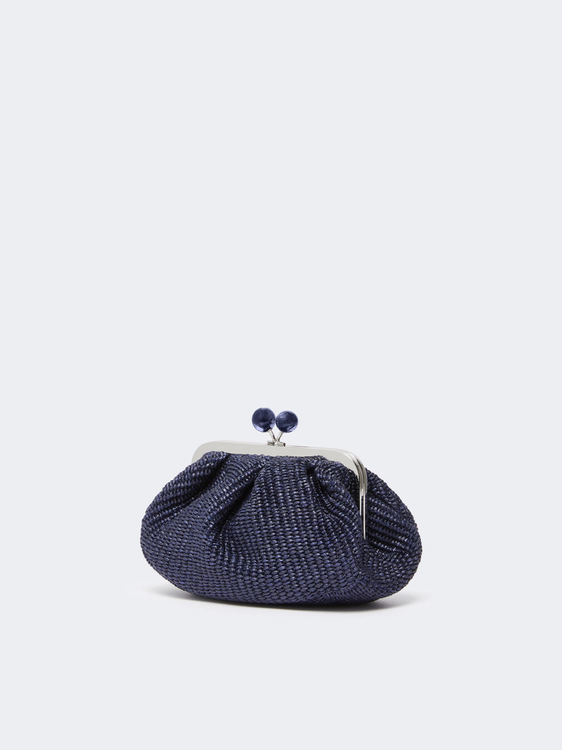 WEEKEND Max Mara Small raffia-effect Pasticcino Bag - ULTRAMARINE outlook