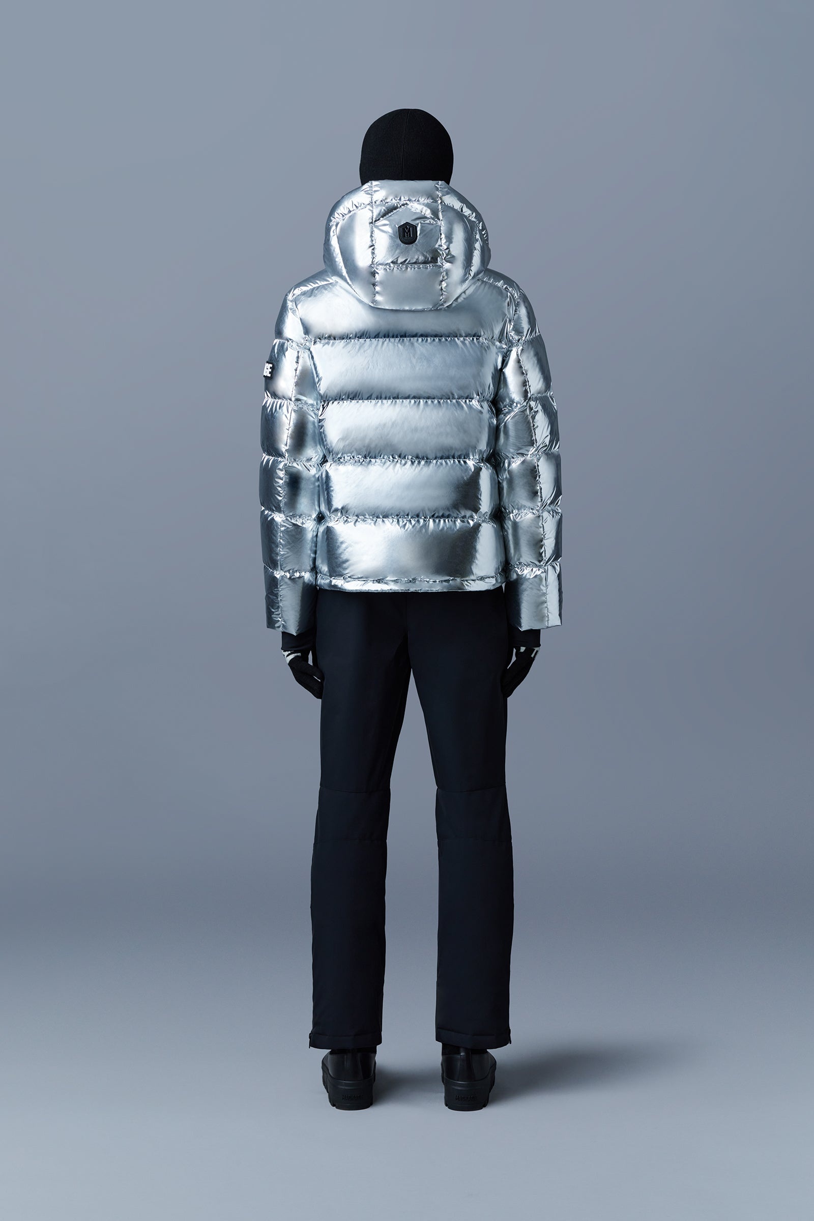 SAMUEL down metallic ski jacket with removable hood - 4