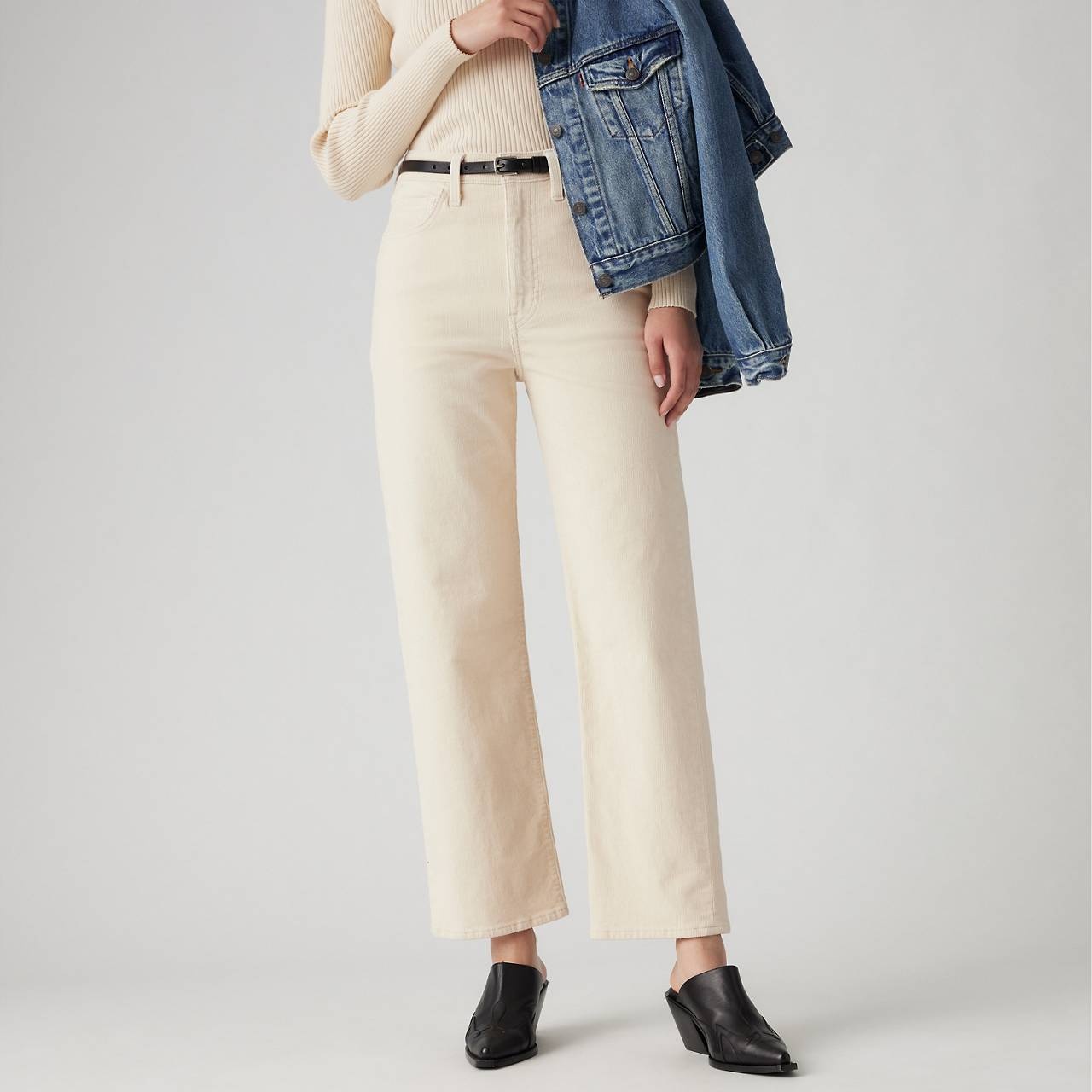 RIBCAGE STRAIGHT ANKLE WOMEN'S PANTS - 4