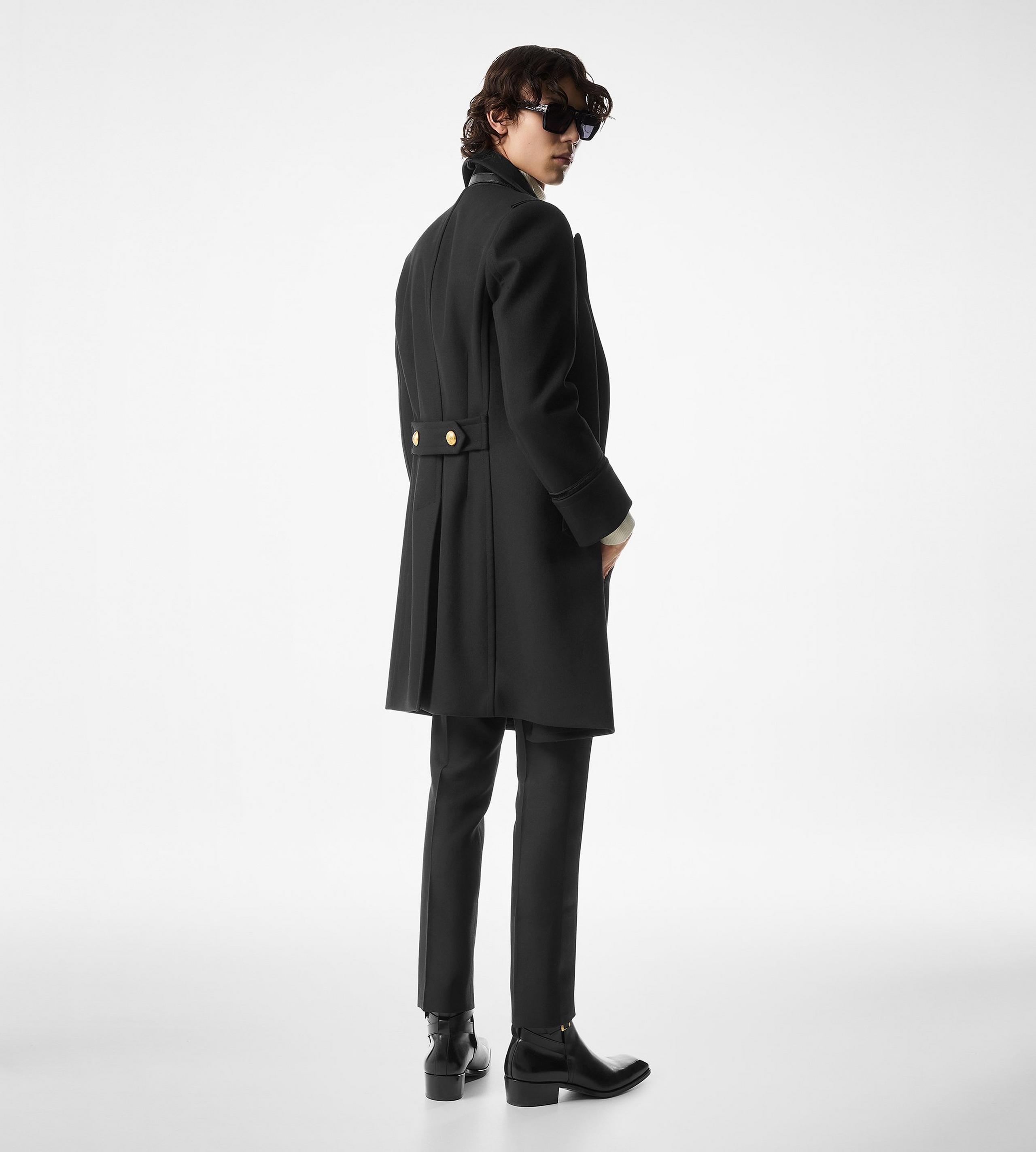 TWILL FELT COAT - 4