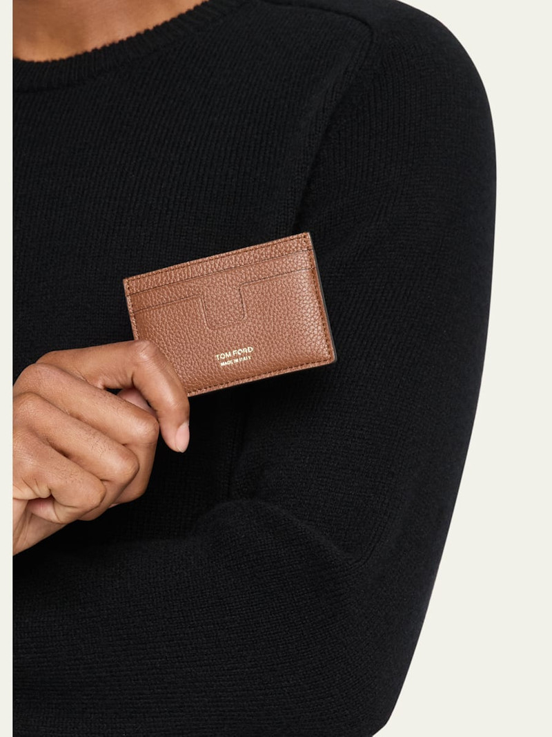 TOM FORD Men's Soft Leather T Line Card Holder outlook