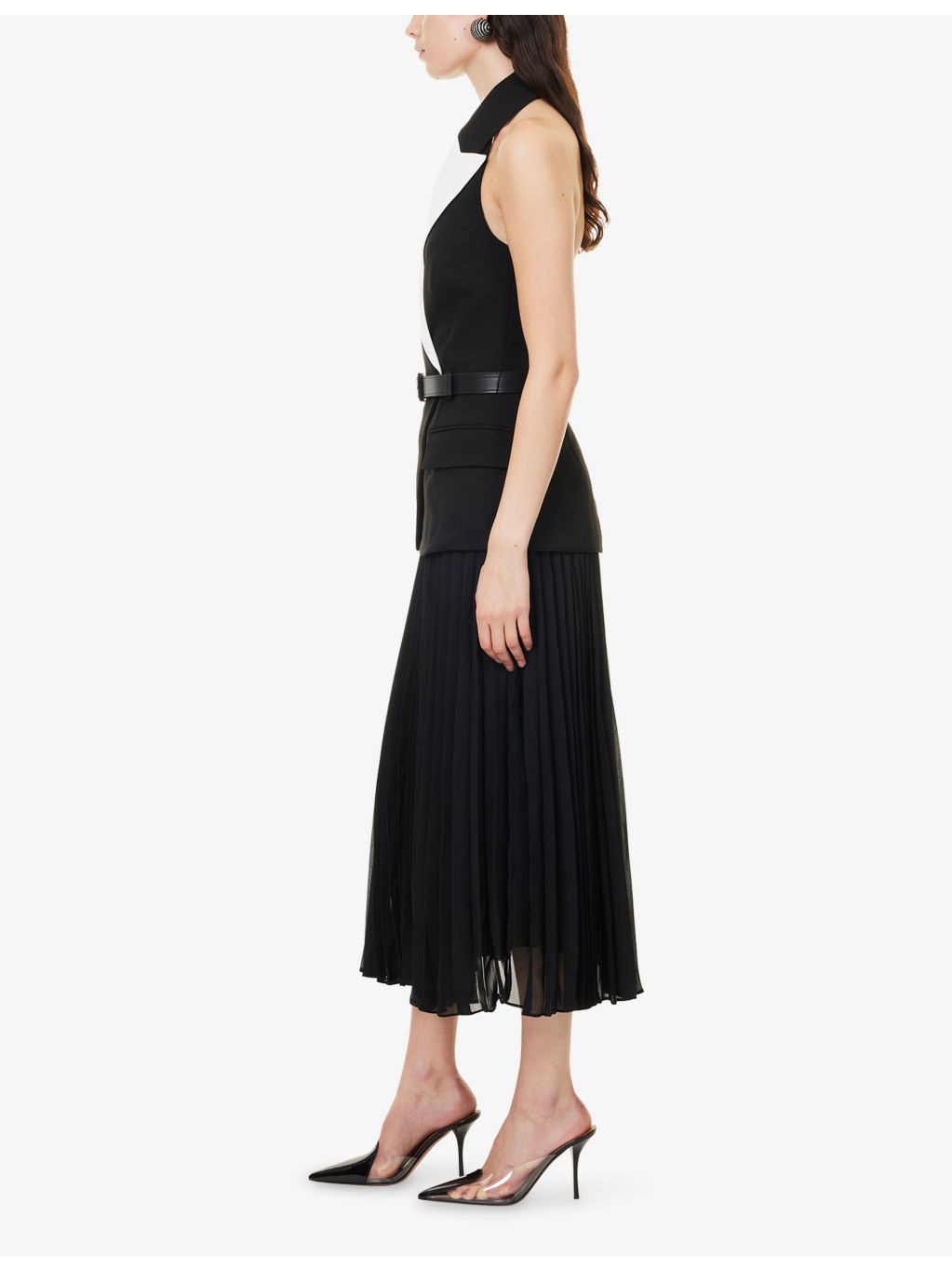 Emma Pleated Stretch-Woven Midi Dress - 3