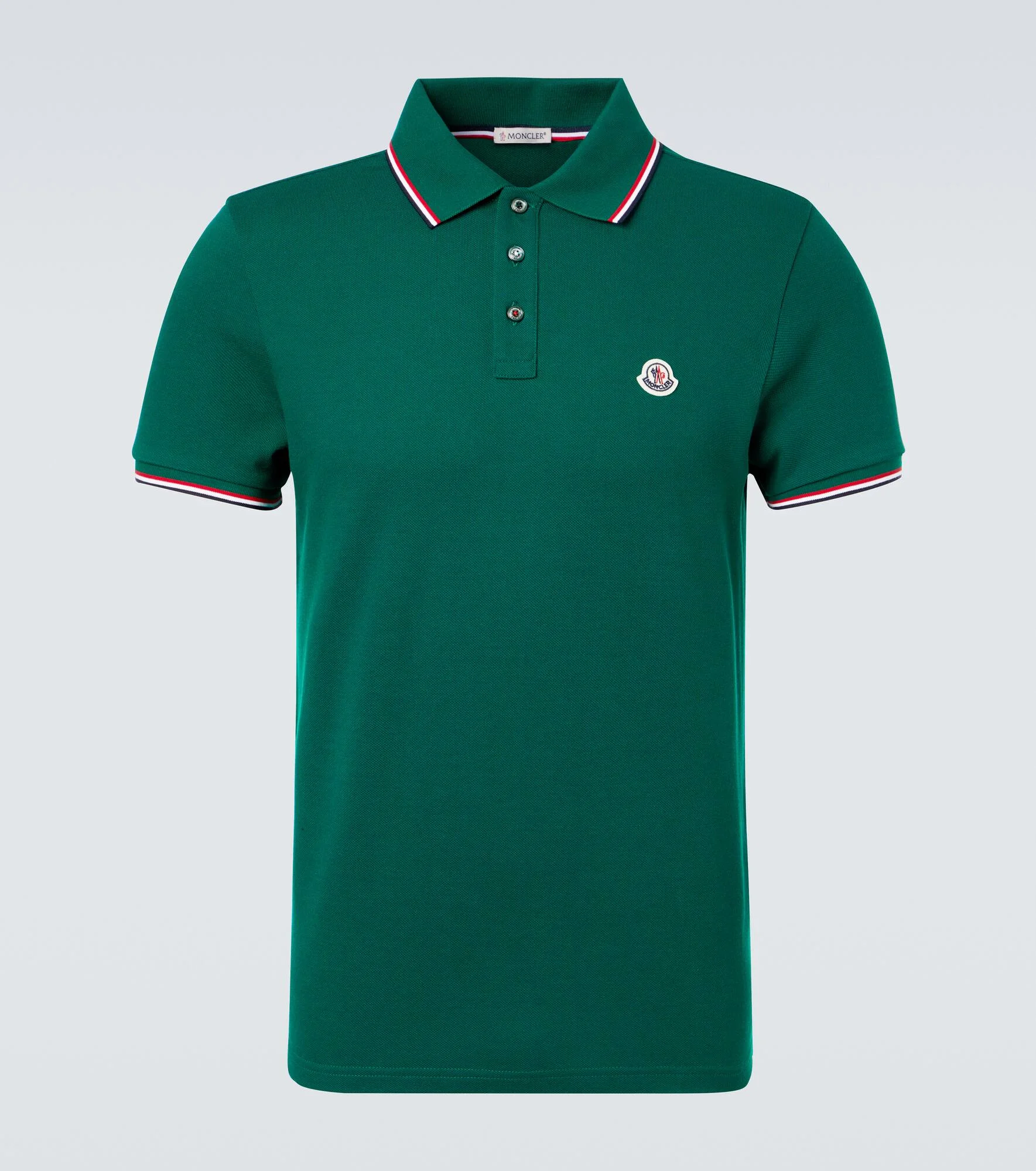 Logo cotton piqué polo shirt - 1