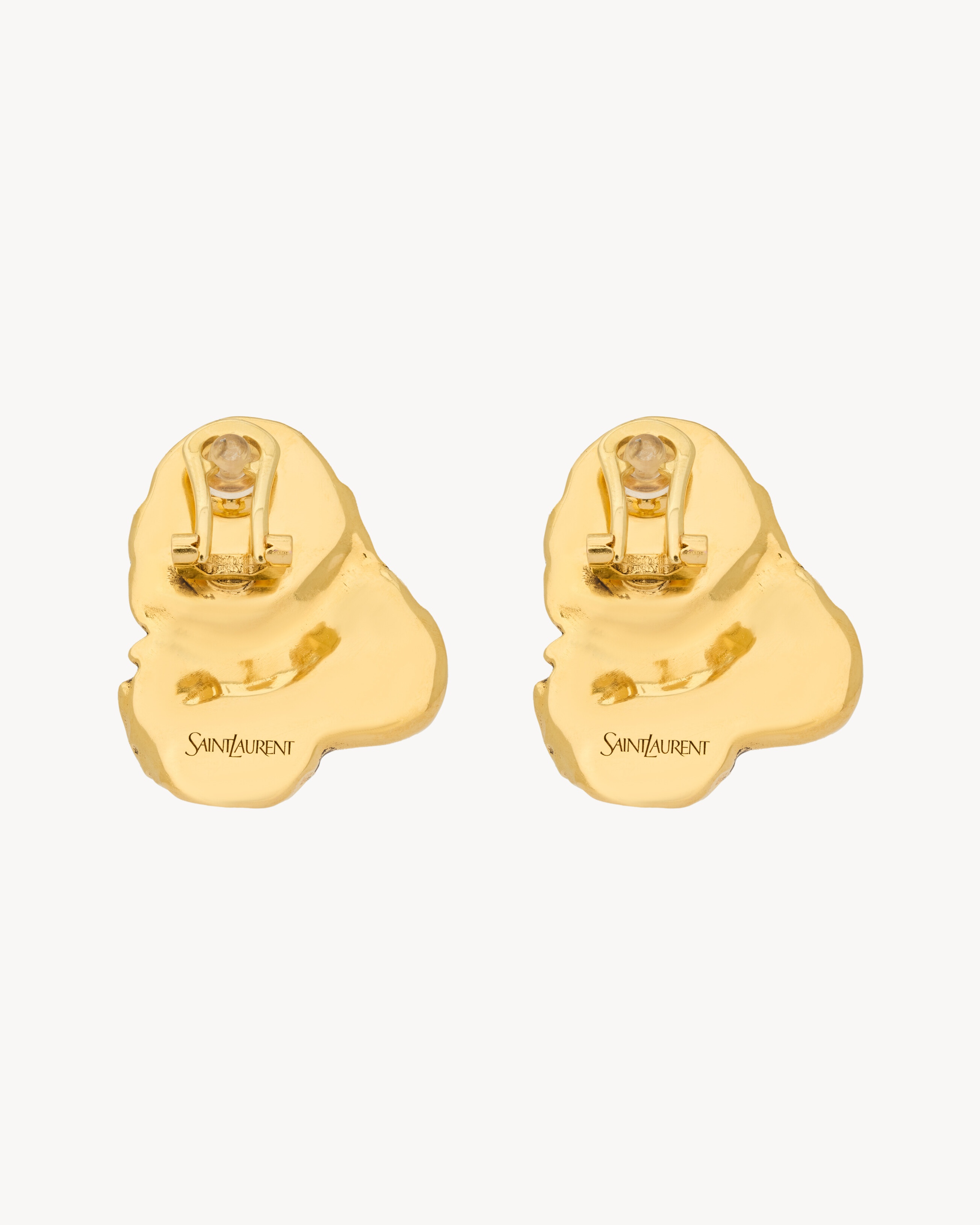 BUBBLE CABOCHON EARRINGS IN RESIN AND METAL - 2