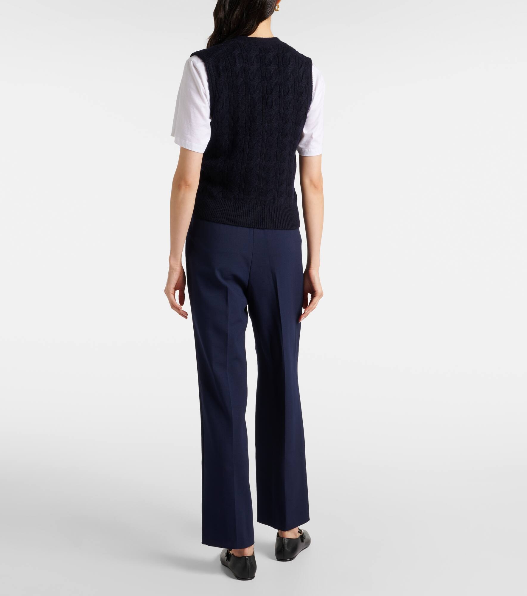 Wool and cashmere-blend vest - 3