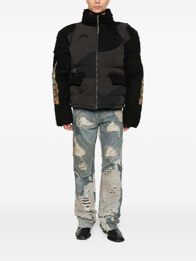 WHO DECIDES WAR patchwork pocket jacket outlook