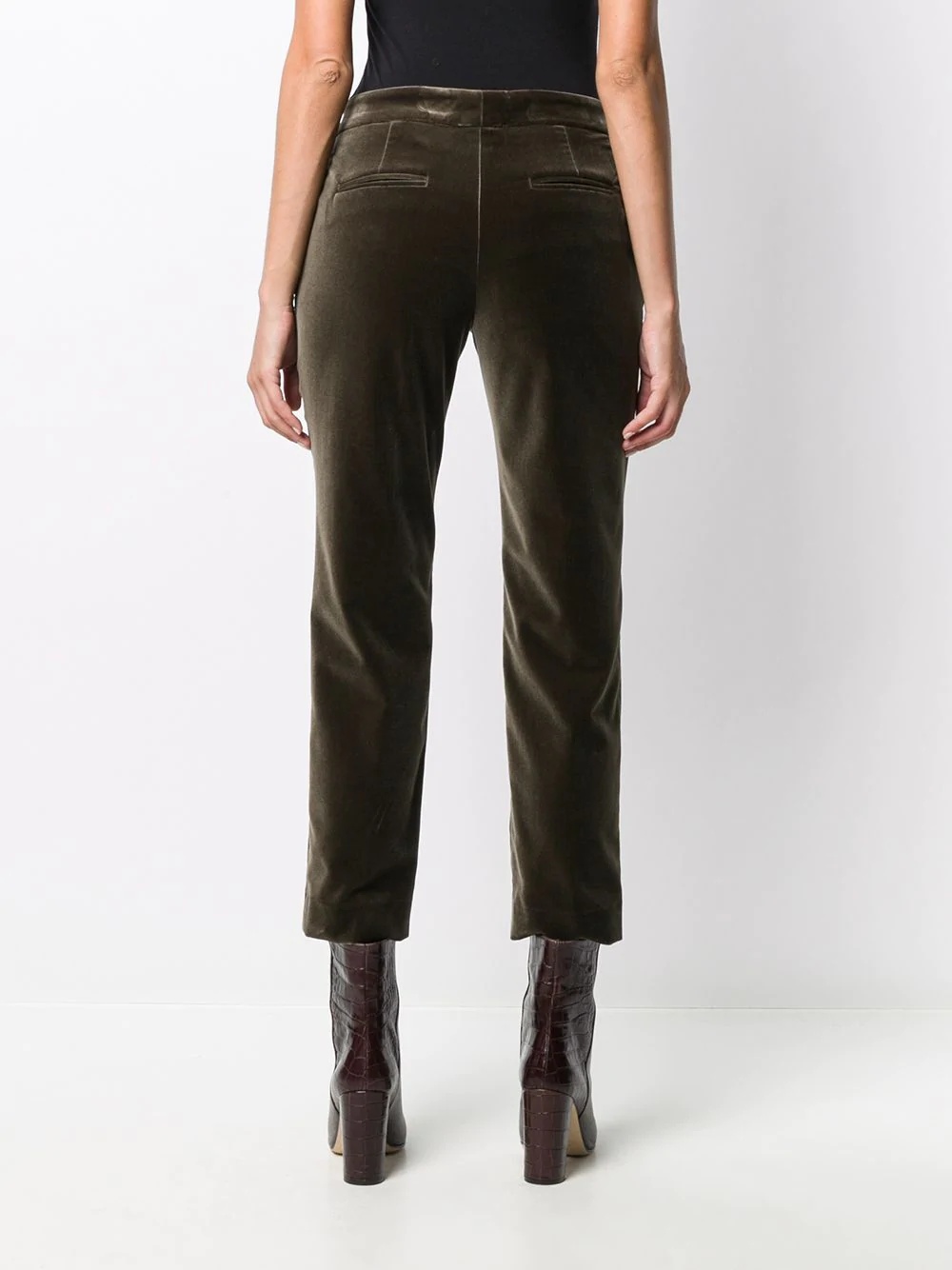 cropped slim-fit trousers - 4