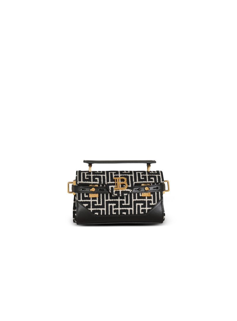 B-Buzz 19 leather bag with jacquard monogram 1