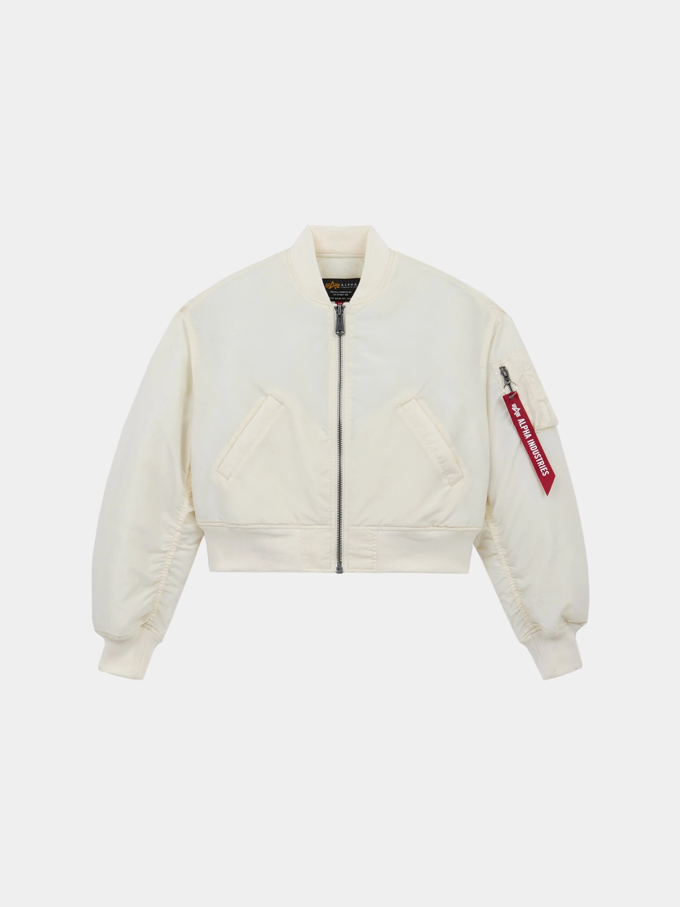 MA-1 CROPPED OXFORD BOMBER JACKET WOMENS - 1