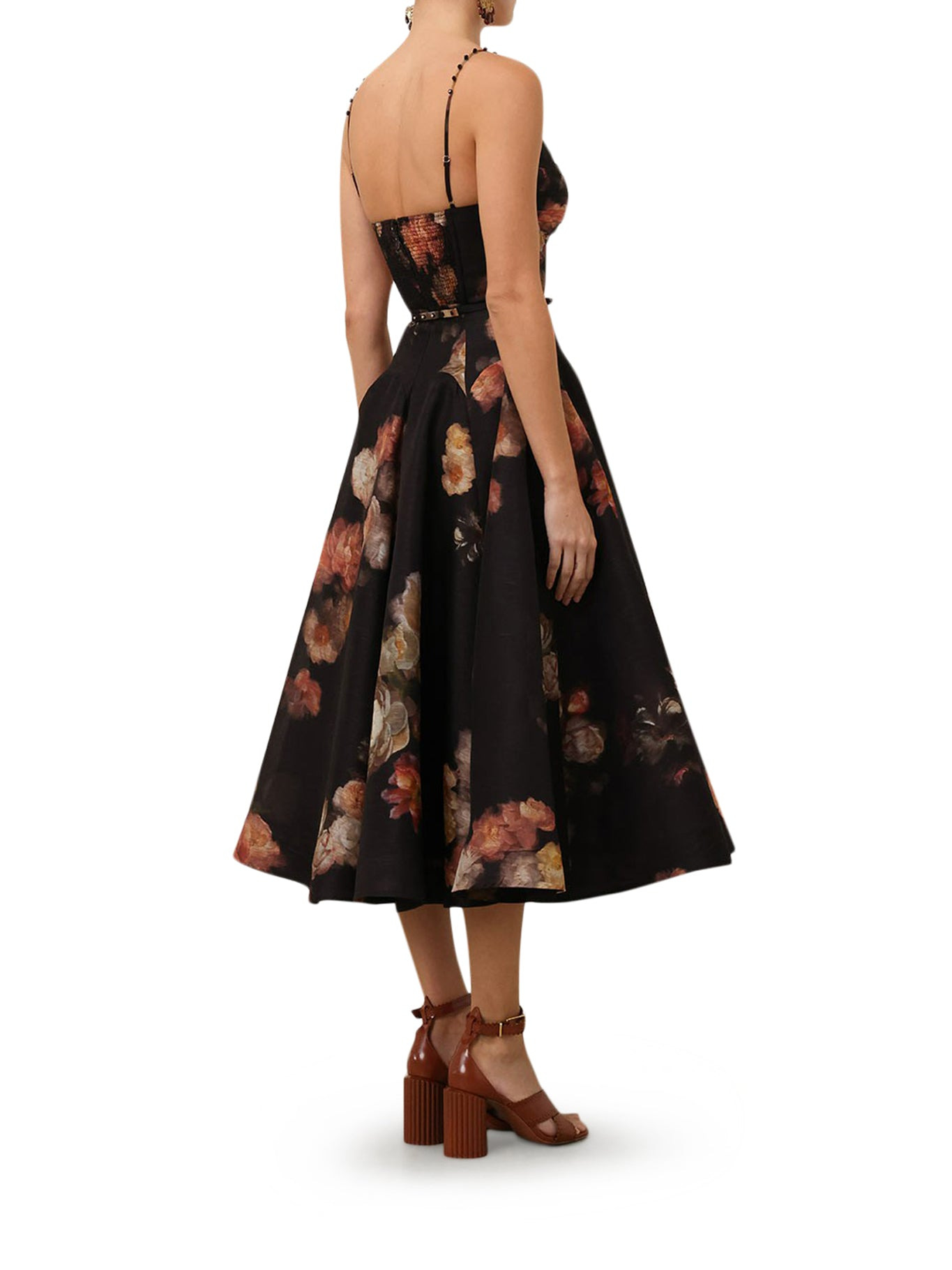 HYPNOTIC CROSSED MIDI DRESS - 3